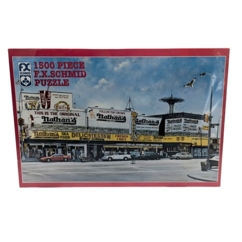 1992 F.X. Schmid New York Nathan's Famous Puzzle 1500 Pieces